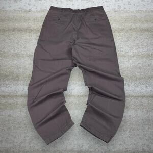 Vintage Y2K Savane Khakis Pants 36x34 Baggy Wide Leg Fit Mocha Brown Cotton